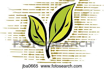 Stock Illustration - two green leaves. 
fotosearch - search 
clipart, illustration, 
drawings and vector 
eps graphics images