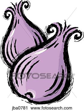 Clipart - two purple onions. 
fotosearch - search 
clipart, illustration, 
drawings and vector 
eps graphics images