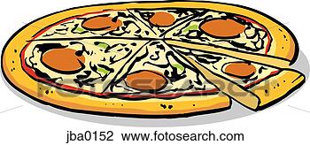 Clip Art - whole pizza. fotosearch 
- search clipart, 
illustration, 
drawings and vector 
eps graphics images