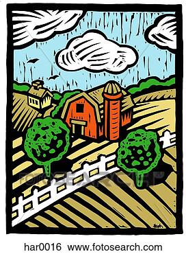 Stock Illustration - barn yard. fotosearch 
- search clipart, 
illustration, 
drawings and vector 
eps graphics images