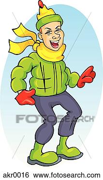Stock Illustration - boy in winter 
outfit. fotosearch 
- search clipart, 
illustration, 
drawings and vector 
eps graphics images