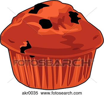Stock Illustration - chocolate chip 
muffin. fotosearch 
- search clipart, 
illustration, 
drawings and vector 
eps graphics images
