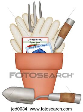 Stock Illustration - garden tools. 
fotosearch - search 
clipart, illustration, 
drawings and vector 
eps graphics images