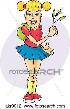 Clip Art - girl, minijupe. 
fotosearch - recherchez 
des cliparts, 
des illustrations, 
des dessins et 
des images vectorisées 
au format eps