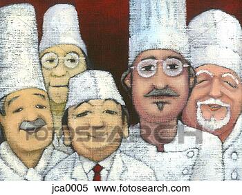 Stock Illustration - group of chefs. 
fotosearch - search 
clipart, illustration, 
drawings and vector 
eps graphics images