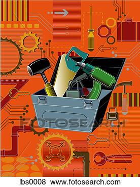 Stock Illustration - hacker's tools. 
fotosearch - search 
clipart, illustration, 
drawings and vector 
eps graphics images