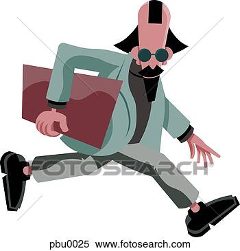 Stock Illustration - man on the run. 
fotosearch - search 
clipart, illustration, 
drawings and vector 
eps graphics images