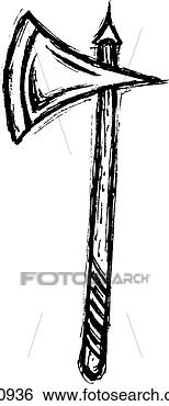 Stock Illustration - medieval axe. 
fotosearch - search 
clipart, illustration, 
drawings and vector 
eps graphics images