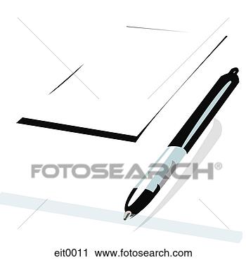 Clipart - pen and paper. 
fotosearch - search 
clipart, illustration, 
drawings and vector 
eps graphics images