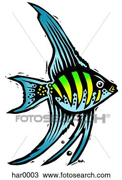 Drawing - tropical fish. 
fotosearch - search 
clipart, illustration, 
drawings and vector 
eps graphics images