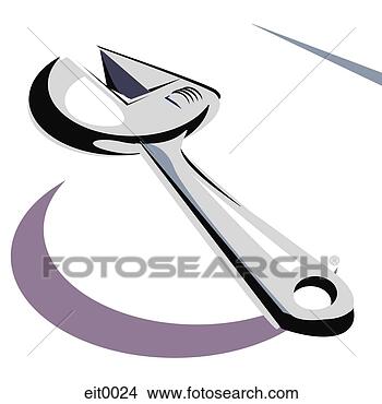 Stock Illustration - wrench. fotosearch 
- search clipart, 
illustration, 
drawings and vector 
eps graphics images