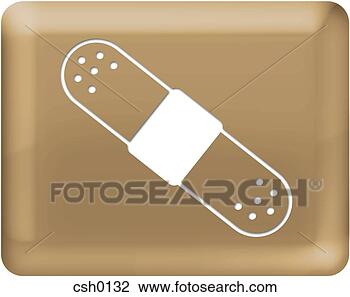 Clip Art - bandage. fotosearch 
- search clipart, 
illustration, 
drawings and vector 
eps graphics images