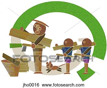 Stock Illustration - children helping 
dad in the yard. 
fotosearch - search 
clipart, illustration, 
drawings and vector 
eps graphics images