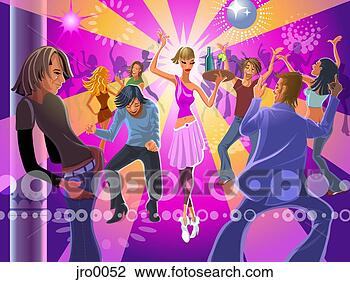 Clip Art - club scene. fotosearch 
- search clipart, 
illustration, 
drawings and vector 
eps graphics images