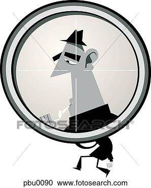 Stock Illustration - man being targeted. 
fotosearch - search 
clipart, illustration, 
drawings and vector 
eps graphics images
