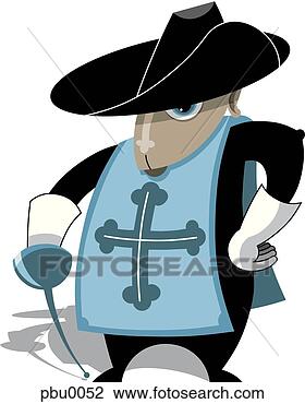 Clip Art - musketeer. fotosearch 
- search clipart, 
illustration, 
drawings and vector 
eps graphics images