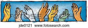 Clipart - waving hands. 
fotosearch - search 
clipart, illustration, 
drawings and vector 
eps graphics images