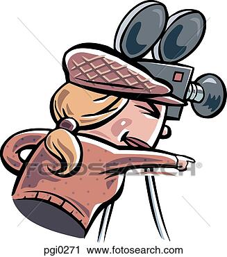 Clipart - a camera woman 
pointing while 
looking into her 
camera. fotosearch 
- search clipart, 
illustration, 
drawings and vector 
eps graphics images