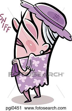 Clipart - a cartoon drawing 
of a crying old 
woman. fotosearch 
- search clipart, 
illustration, 
drawings and vector 
eps graphics images