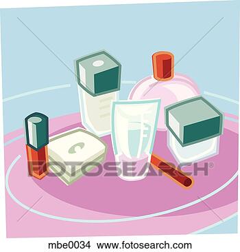 Stock Illustration - drawing of a set 
of cosmetics products. 
fotosearch - search 
clipart, illustration, 
drawings and vector 
eps graphics images
