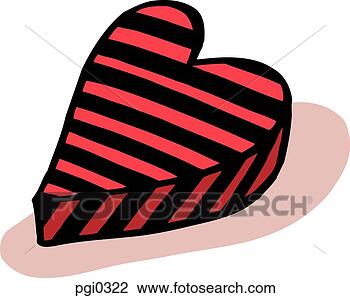 Clip Art - drawing of a striped 
heart. fotosearch 
- search clipart, 
illustration, 
drawings and vector 
eps graphics images