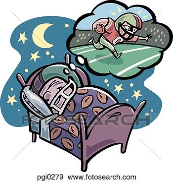 Stock Illustration - a football player 
dreaming about 
a game. fotosearch 
- search clipart, 
illustration, 
drawings and vector 
eps graphics images