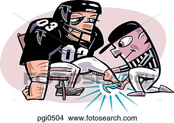 Stock Illustration - a football player 
trying on a cinderella 
shoe. fotosearch 
- search clipart, 
illustration, 
drawings and vector 
eps graphics images