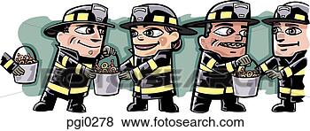 Stock Illustration - a group of firefighters 
passing buckets. 
fotosearch - search 
clipart, illustration, 
drawings and vector 
eps graphics images