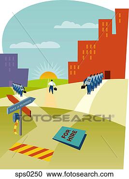 Stock Illustration - a man finding 
job opportunity. 
fotosearch - search 
clipart, illustration, 
drawings and vector 
eps graphics images