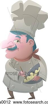 Clip Art - portrait of a 
chef. fotosearch 
- search clipart, 
illustration, 
drawings and vector 
eps graphics images