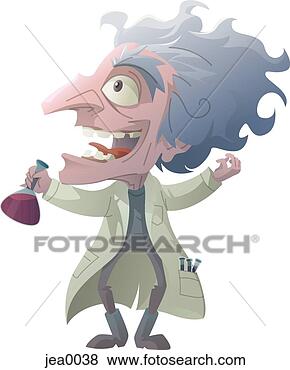 Stock Illustration - portrait of a 
mad scientist. 
fotosearch - search 
clipart, illustration, 
drawings and vector 
eps graphics images