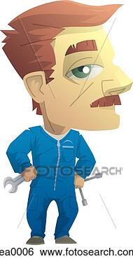 Stock Illustration - portrait of a 
mechanic. fotosearch 
- search clipart, 
illustration, 
drawings and vector 
eps graphics images