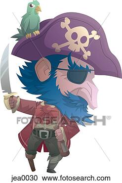 Stock Illustration - portrait of a 
pirate. fotosearch 
- search clipart, 
illustration, 
drawings and vector 
eps graphics images