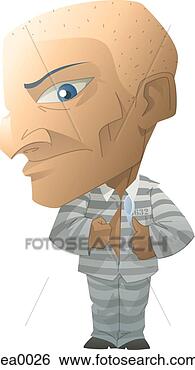 Stock Illustration - portrait of a 
prisoner. fotosearch 
- search clipart, 
illustration, 
drawings and vector 
eps graphics images