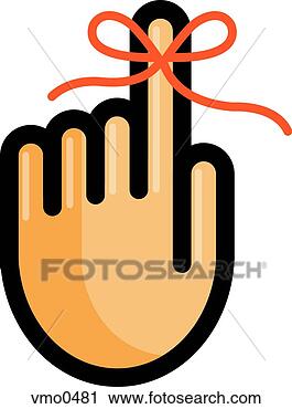 Clipart - a reminder tied 
to a finger. fotosearch 
- search clipart, 
illustration, 
drawings and vector 
eps graphics images