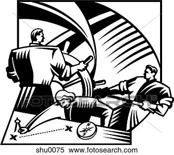 Stock Illustration - a team of business 
people navigating 
a ship. fotosearch 
- search clipart, 
illustration, 
drawings and vector 
eps graphics images