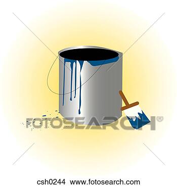 Stock Illustration - a bucket of blue 
paint. fotosearch 
- search clipart, 
illustration, 
drawings and vector 
eps graphics images