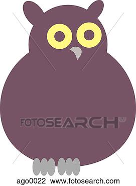 Clip Art - cartoon drawing 
of an owl. fotosearch 
- search clipart, 
illustration, 
drawings and vector 
eps graphics images