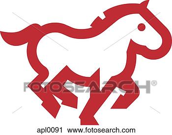 Clipart - drawing of a galloping 
horse. fotosearch 
- search clipart, 
illustration, 
drawings and vector 
eps graphics images