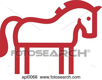 Stock Illustration - drawing of a horse. 
fotosearch - search 
clipart, illustration, 
drawings and vector 
eps graphics images
