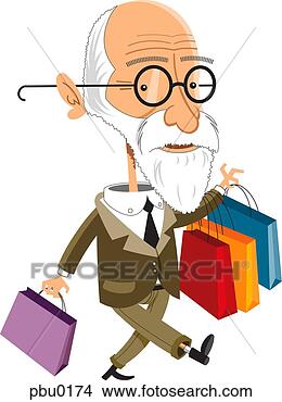 Stock Illustration - illustration of 
a sigmund freud 
walking and holding 
shopping bags. 
fotosearch - search 
clipart, illustration, 
drawings and vector 
eps graphics images
