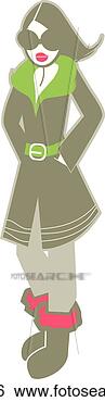Stock Illustration - illustration of 
a stylish woman. 
fotosearch - search 
clipart, illustration, 
drawings and vector 
eps graphics images