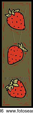 Stock Photo - illustration of 
three strawberries. 
fotosearch - search 
stock photos, 
pictures, images, 
and photo clipart