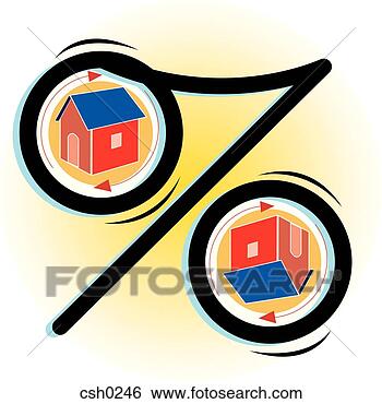 Stock Illustration - mortgage interest  rates. fotosearch  - search clipart,  illustration posters,  drawings and vector  eps graphics images