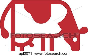 Clipart - picture of a cow 
grazing. fotosearch 
- search clipart, 
illustration, 
drawings and vector 
eps graphics images