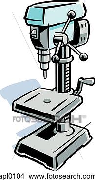 Stock Illustration - picture of a drill 
press. fotosearch 
- search clipart, 
illustration, 
drawings and vector 
eps graphics images