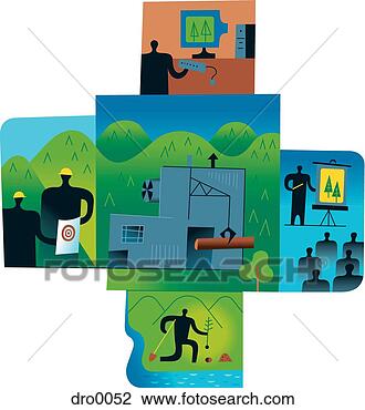 Stock Photo - collage depicting 
modern forestry. 
fotosearch - search 
stock photos, 
pictures, images, 
and photo clipart