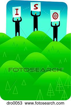 Stock Photo - silhouette of 
three men standing 
on green hills 
and holding letters. 
fotosearch - search 
stock photos, 
pictures, images, 
and photo clipart