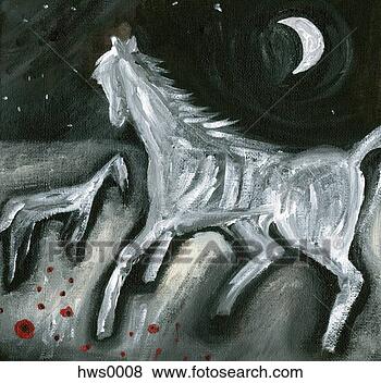 Stock Illustration - two horses in 
a poppy field 
at night. fotosearch 
- search clipart, 
illustration, 
drawings and vector 
eps graphics images