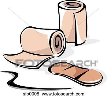 Stock Illustration Of Assorted Bandages Sfo0008 - Search EPS Clip Art ...